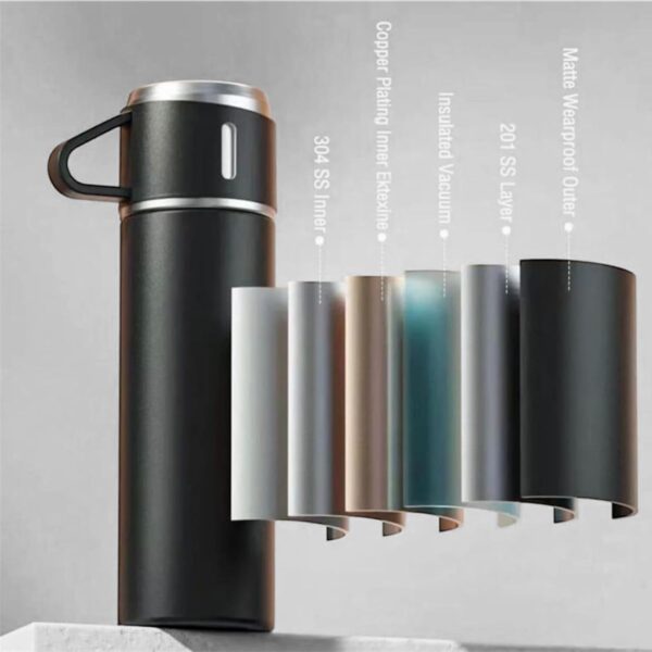 Stainless Steel  Vaccum Water Flask স্টেইনলেস স্টিল পানির ফ্লাস্ক