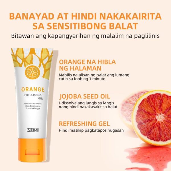 Orange Face Exfoliator Gel3