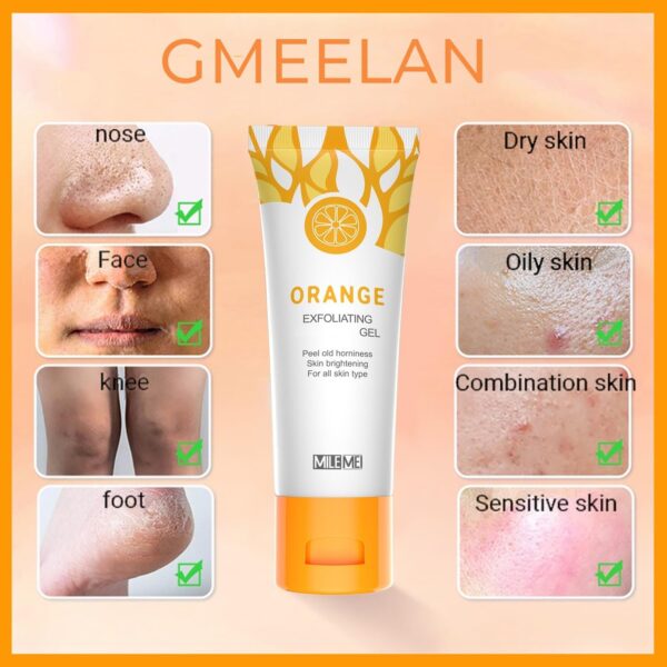 Orange Face Exfoliator Gel5