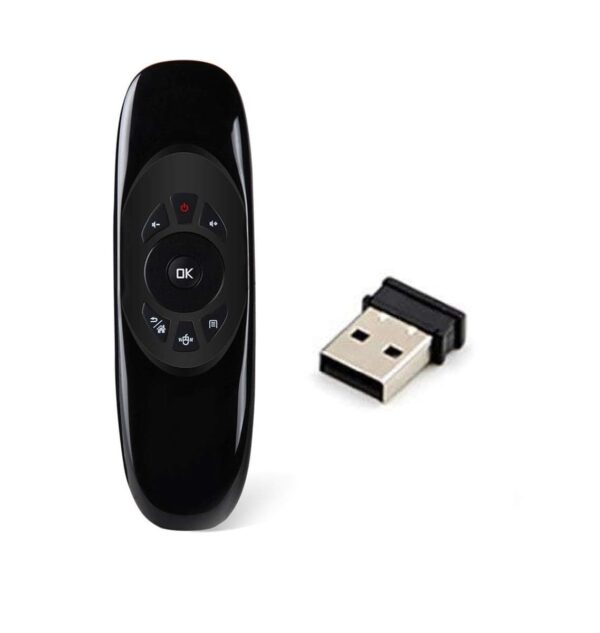Black Wireless 3-In-1 Air Mouse Remote Keyboard