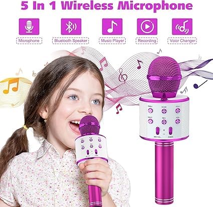 Wster WS-858 Portable Bluetooth Speaker Karaoke Microphone Wster WS-858 পোর্টেবল ব্লুটুথ কারাওকে মাইক্রোফোন