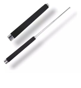 Stainless Steel self Defence Foldable Extendable Wand Stick স্টেইনলেস স্টিলের স্ব-প্রতিরক্ষা ভাঁজযোগ্য এক্সটেন্ডেবল ওয়ান্ড স্টিক
