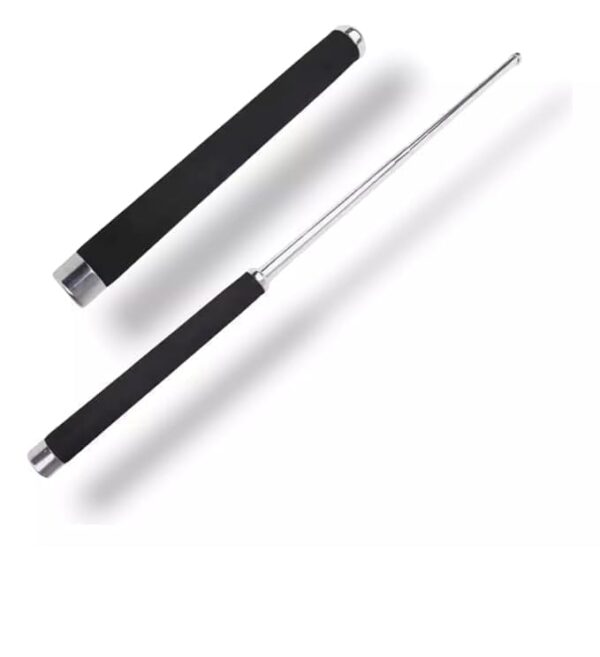 Stainless Steel self Defence Foldable Extendable Wand Stick স্টেইনলেস স্টিলের স্ব-প্রতিরক্ষা ভাঁজযোগ্য এক্সটেন্ডেবল ওয়ান্ড স্টিক