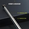 Stainless Steel self Defence Foldable Extendable Wand Stick স্টেইনলেস স্টিলের স্ব-প্রতিরক্ষা ভাঁজযোগ্য এক্সটেন্ডেবল ওয়ান্ড স্টিক
