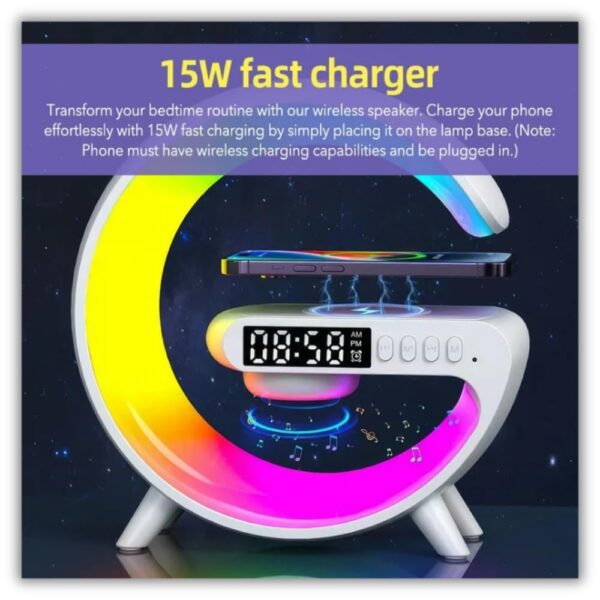 G Shaped Wireless Speaker Atmosphere Lamp জি আকৃতির ওয়্যারলেস স্পিকার অ্যাটমোস্ফিয়ার ল্যাম্প