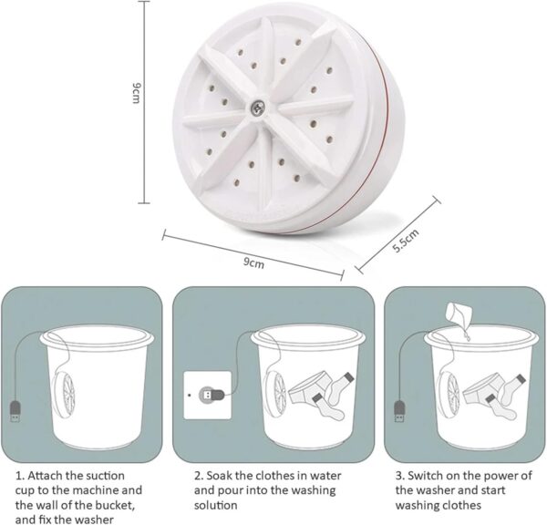 K-2 Ultrasonic Portable Washing Machine