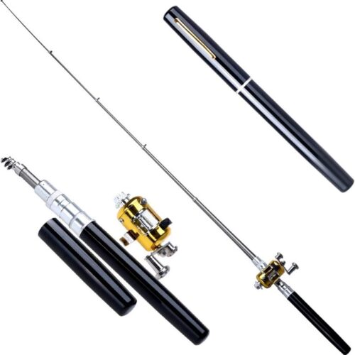 MINI POCKET PEN FISHING ROD POLE