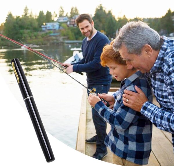 MINI POCKET PEN FISHING ROD POLE