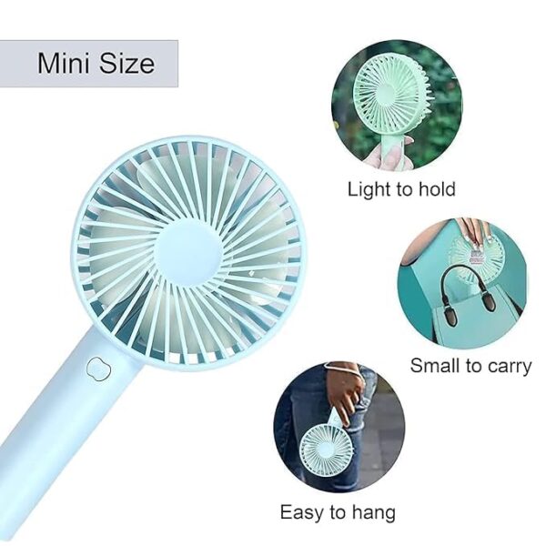 Mini Handy Fan – Portable USB Rechargeable Handheld Cooling Fan